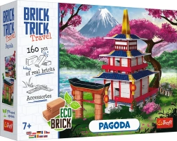 Plytinė statybinė pagodos kaladėlių rinkinio M 160 dalių TREFL BRICK TRICK