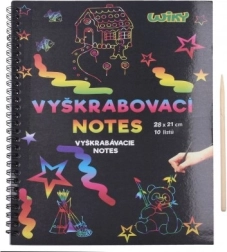 Scratch-off notebook colorful 28x21, 10 sheets