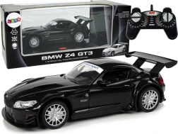 RC car BMW Z4 GT3 1:18 black with lights 2.4 GHz