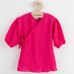 Muslin baby dress with long sleeves New Baby Elizabeth