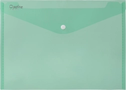 A5 dokumentų vokelis su spaude „Opaline“, žalias