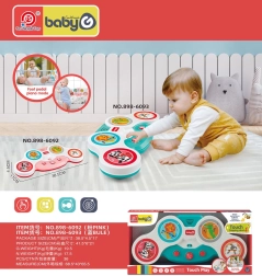 Lietimui jautrus vaikų būgnų rinkinys patiems mažiausiems