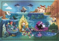 Puzzle Story Maps mažoji undinėlė 1000 dalių