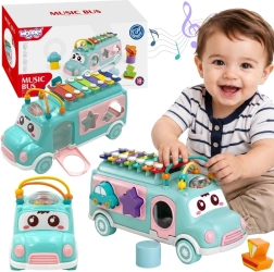 Muzikinis automobilis su rūšiuokliu ir ksilofonu WOOPIE BABY