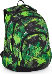 Bagmaster Lincoln erdvi studentų kuprinė žalia-juoda