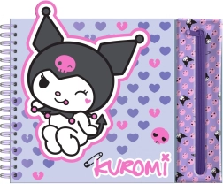 Kūrybinis rinkinys Kuromi Hello Kitty su spalvotais pieštukais