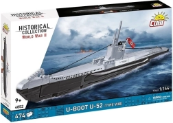 Povandeninio laivo konstruktorius U-BOAT U-52 tipas VIIB 1:144 (474 detalės)