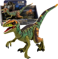 Realistic Velociraptor dinosaur figure with sounds and movable limbs