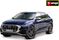 Metalinis modelis Bburago 1:32 Audi SQ8 mėlynas