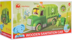 Medinis šiukšlių surinkimo automobilis su šviesomis ir garsais