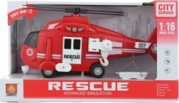 Gaisrinis sraigtasparnis su baterijomis, šviesa ir garsu