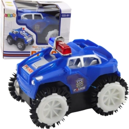 Police Car Flipping with Light and Sound Effects, Blue