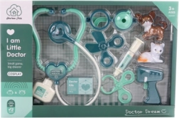 Veterinaro rinkinys su šuniuku ir kačiuku su baterijomis