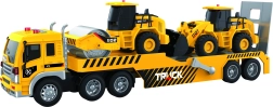 Automobilinis vilkikas su statybine technika ir efektais 48 cm