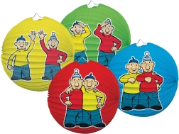 Popierinis žibintas su Pat ir Mat motyvu, 25 cm