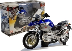 Battery-powered kids' motorcycle with lights and music – blue