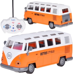 Retro RC autobusas su apšvietimu – nuotolinio valdymo modelis RETRO CITY BUS