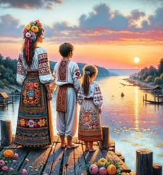 Deimantinė tapyba „Loučení“ 30 × 40 cm NORIMPEX