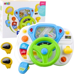 Interactive children's driving simulator with light and sound