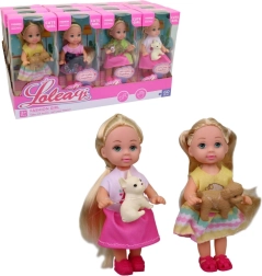 Lėlė su šuniuku 11 cm