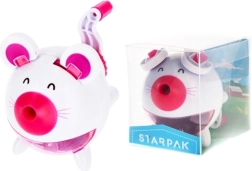 Rožinis pelės formos drožtukas