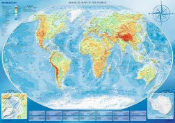 4000-piece Puzzle – Large Physical World Map