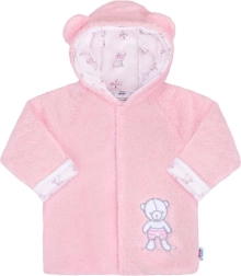 Žieminė kūdikių striukė New Baby Nice Bear rožinė