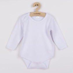 Vaikiškas smėlinukas ilgomis rankovėmis New Baby – baltas