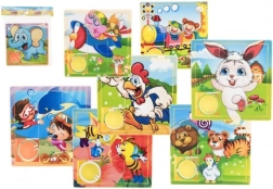 Sliding Puzzle Animals and Children