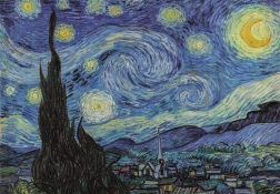 Clementoni dėlionė Muziejaus kolekcija: Žvaigždėta naktis, 1000 dalių