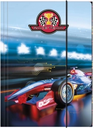 Aplankalai sąsiuviniams Racer team A4 su gumele