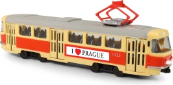 Vaikiškas tramvajus Praha su čekiškais pranešimais