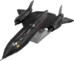 Metal Earth 3D dėlionė lėktuvas LOCKHEED SR–71 BLACKBIRD