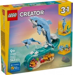 LEGO Creator 3in1 Jūros gyvūnai: nuostabus delfinas