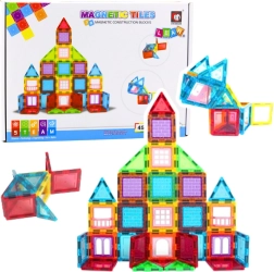 Magnetinis 3D konstruktorius – edukacinis rinkinys 45 dalių