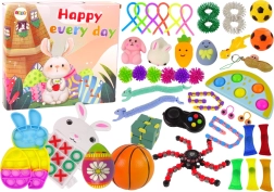Easter set of fidget toys Pop It and squishy anti-stress – 42 pieces