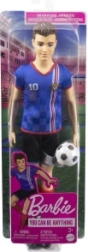 Barbie Ken futbolininkas su mėlynais marškinėliais