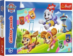 PAW PATROL Glitter Puzzle 100 Pieces – Shiny Pups Trefl