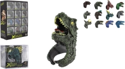 Reguliuojamas vaikiškas žiedas dinozauras, plastikas, 2 × 4 cm (motyvų mišinys)