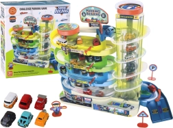 Interactive Multi-Level Parking Set for Toy Cars with Lights and Sounds