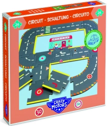 Giant puzzle racing track CRAZY MOTORS, 26 pieces
