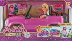 Doll with Car 30 cm
