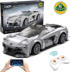 CaDA RC sportinis automobilis LOTUS Evija konstruktorius, pilkas, 308 detalių, Dual Mode