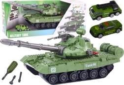 Žalias DIY tankas vaikams su išardomomis dalimis ir garsais