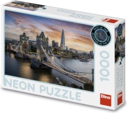 Neoninė dėlionė „Saulėlydis virš Tower Bridge“ 1000 detalių