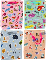 Gift Bag with Sticker Design