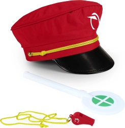 ZSSK traukinio vadovo rinkinys su švilpuku ir signaliniu skrituliu