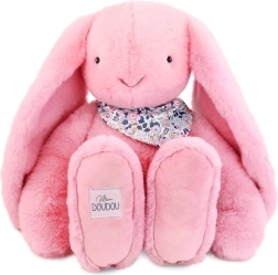 Doudou pliušinis triušiukas su skarele, rožinis