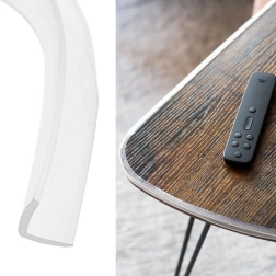 Skaidri silikoninė apsauginė baldų briaunų juosta, 1 m