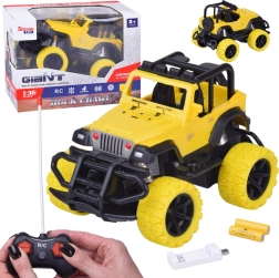 RC visureigis automobilis 1:36 su LED, guminėmis padangomis ir nuotoliniu valdymu